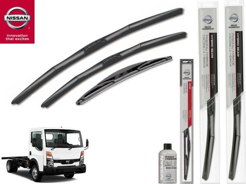 Kit 3 Plumas Escobillas Limpiabrisas Nissan Cabstar 2012