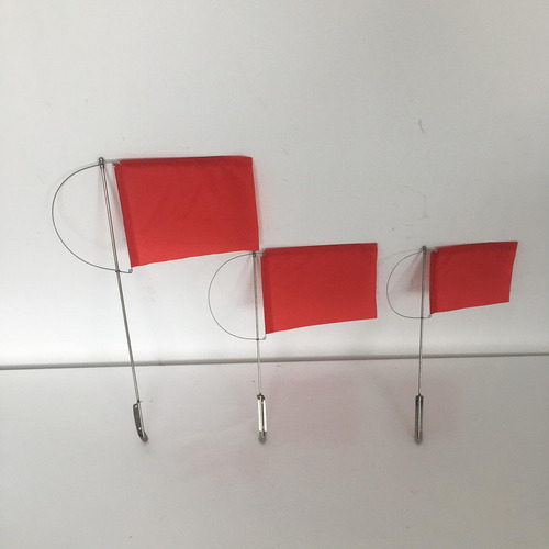 2 Bandera De Mástil Marino Indicador De 130 Mm X 110 Mm