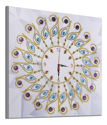 Reloj De Pared N Clock Kits Con Pintura De Diamantes En 5 Di