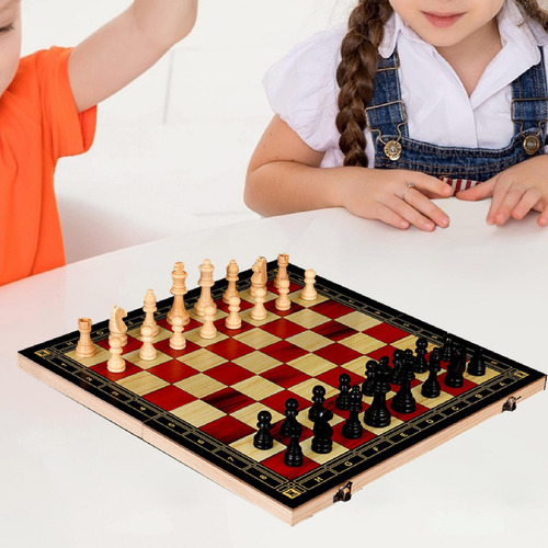 Juego De Ajedrez De Madera Plegable Juego De Mesa De