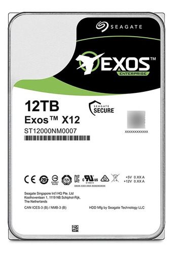 (antiguo Modelo) Duro Seagate Exos 12 Tb Disco Duro Interno