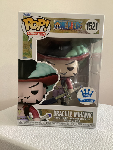 Figura Funko Pop Dracule Mihawk #1521 Sticker Funko Store (Usado)