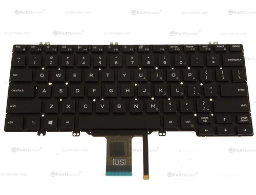 Teclado Dell Latitude 7300 / 5300 2-in-1 Ingles Iluminado 