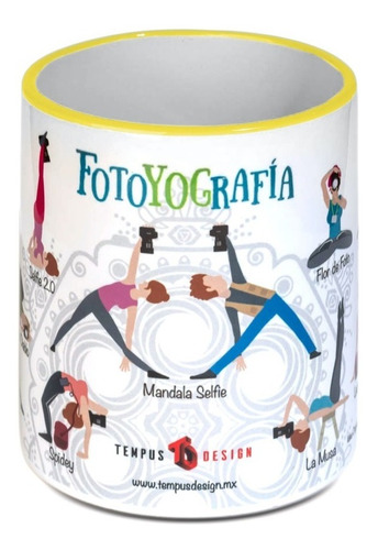 Taza Yoga De Fotógrafos. Diseño Original Fotoyografía.
