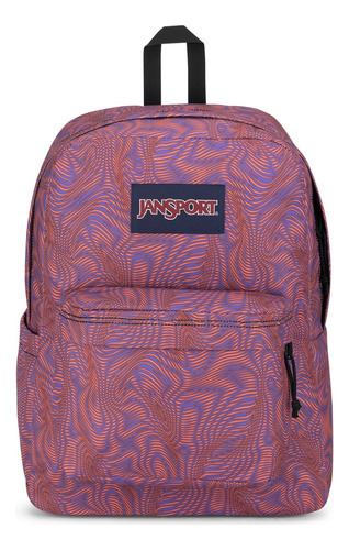 Jansport Mochila Superbreak Plus Ripples Js0a4queag3 Jns415 Color Rosa