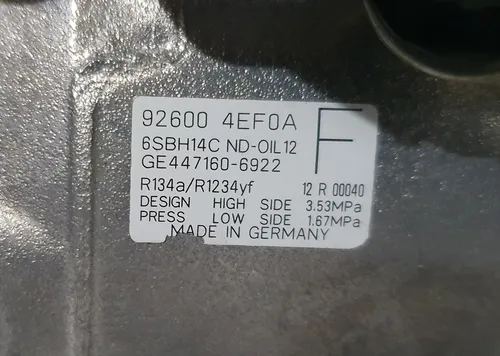 Compresor Nissan Qashqai 2016 - 2021 Original