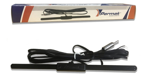 Imagen 2 de 5 de Antena Universal Parabrisas Electrónica Permak 250mm Am Fm
