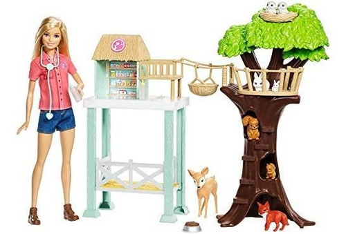 Set De Juegos Barbie Rescate De Animales Cuidar 8 Diferentes