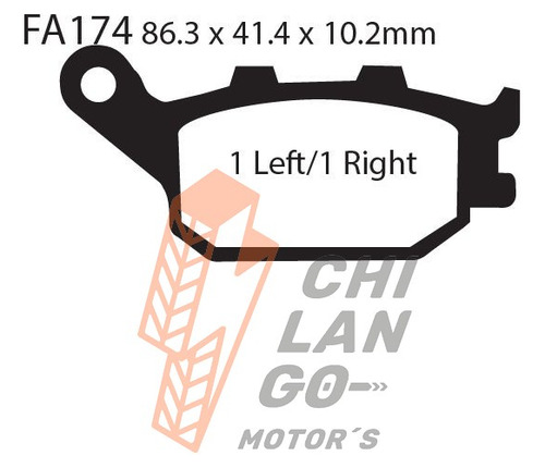 Balatas Ebc Tra. Honda Vtx 1300 S/c/r/t 03-10 Fa174