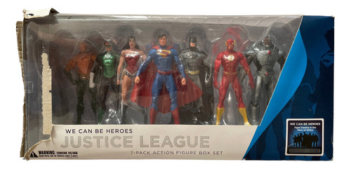 Justice League Box Set 7 Figuras Dc Collectibles 2013 Caja M