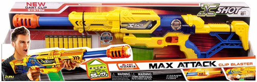 Zuru X-shot Max Attack Rifle Lanza Dardos Goma Espuma Nerf