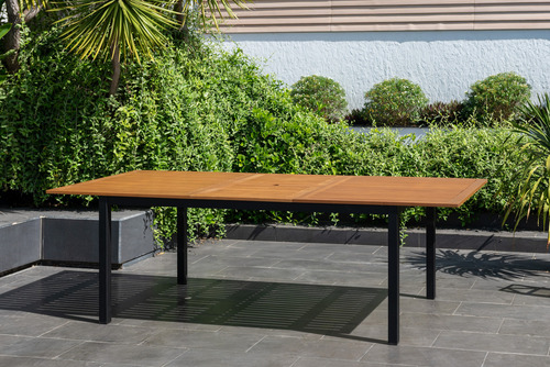 Mesa Extensible Lynx Para Comedor Exterior De Madera