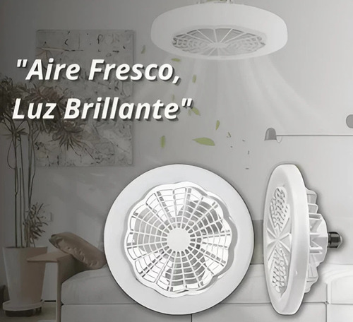 Luces Led Con Ventilador Enchufe Silencioso De 30 W Color