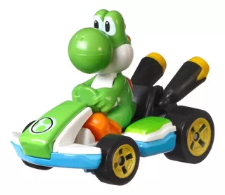 Hot Wheels Mariokart Green Yoshi Standard Kart
