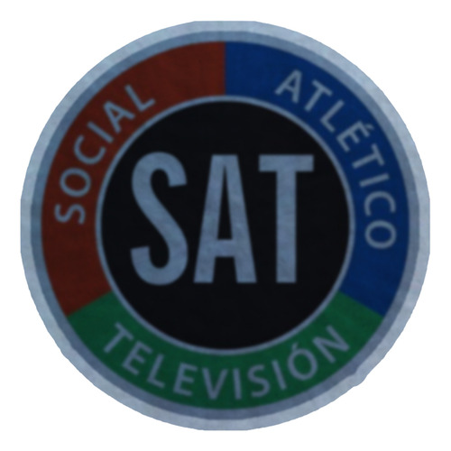 Parche Escudo Felpa Para Coser 6cm Set X4 Futbol Arg002 Sat (social Atlético De La Televisión) Sat (social Atlético De La Televisión)