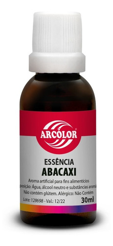 Essência Artificial Comestível 30ml Arcolor Escolha Sabores