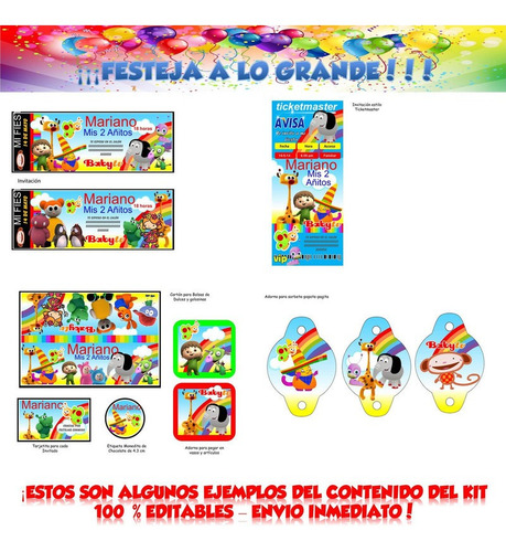 Babytv Para Imprimir Decoración Cumple Candy