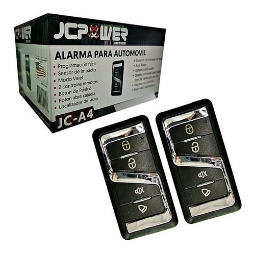 Alarma Automotriz Jc Power Jc-a4 2 Controles Sirena