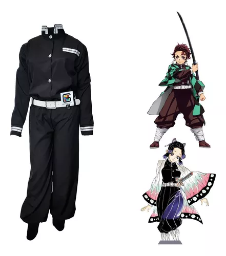 Cosplay Uniforme Demon Slayer 3 Peças - Kimetsu No Yaiba