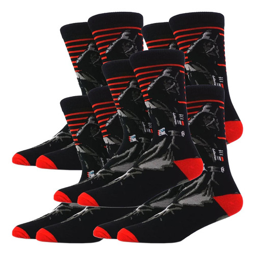 Darth Vader Medias De Tubo, Mxckw-005, 5 Pares, 6.5-10.5us,