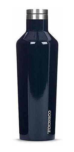 Botella Aislada Corkcicle, 16 Oz - 475 Ml, Azul Marino Brill