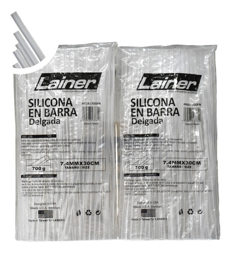 Silicon En Barra Fina Lainer (57pcs) 