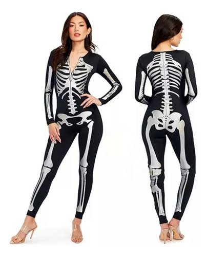 Disfraz Halloween Esqueleto Bodysuits Disfraz Esqueleto Sexy
