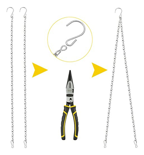 Cadena Colgante Con Ganchos Para Comederos De Pájaros, Farol