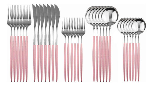 Set Juego De Vajilla Familiar Uniturcky Silverware 30 Pzs.