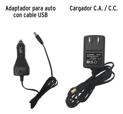 Lampara Plastica Recargable 300 Lm Silbato Truper 12983