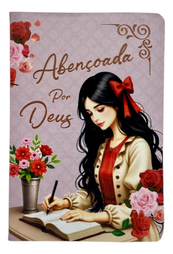 Bíblia Sagrada Evangélica Letra Gigante Com Índice - Abençoada Por Deus - Feminina Versão Almeida Revista E Corrigida Com Harpa E Corinhos Linda Capa Luxo