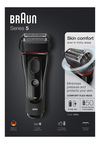 Afeitadora Eléctrica Braun Series 5 5030s Skin Comfort