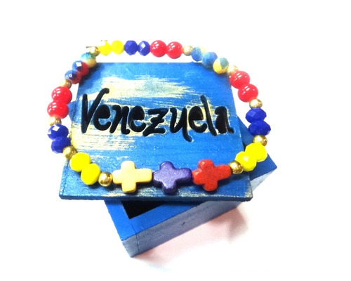 Pulseras Bandera Venezuela Tricolor Vzla Patria Rosario Paz