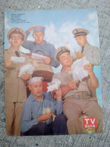 Poster Tv Guia N.114-ernest Borgnine-tim Conway-joe Flynn-ca