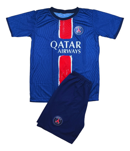 Conjunto Infantil De Futebol Psg 2025 Azul 14
