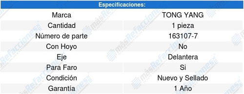 Defensa Delantera Tong Yang Volkswagen Pointer (03-05)