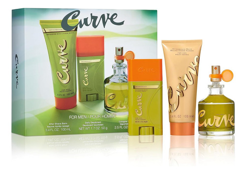Curve Juego De Fragancias De Colonia Para Hombre, Desodorant