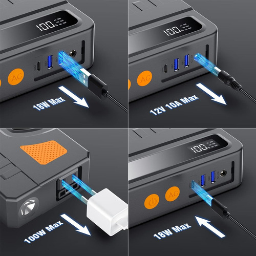 Jumper 12 Vdc Con Salida 110 Vac 100 Watts
