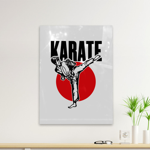 Cuadro Deco Flag Karate (d0138 Boleto.store)