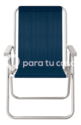 Sillón X2 Aluminio Playero Pescador Camping Alto Mor