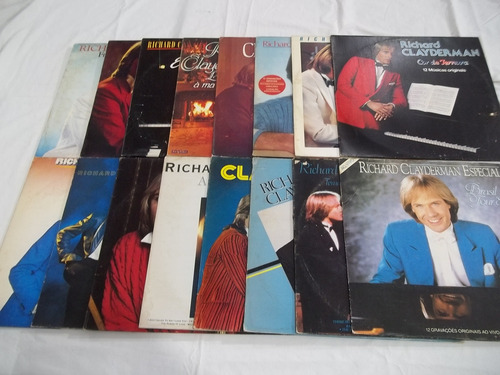 Lp Vinil - Richard Clayderman - 16 Discos (Usado)