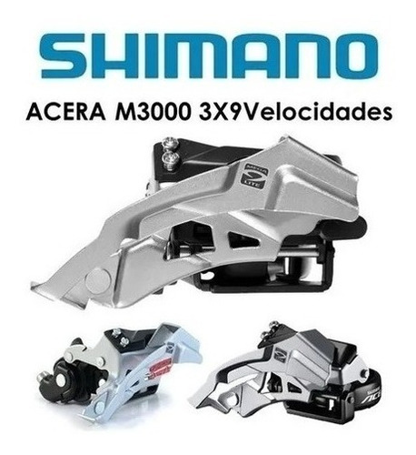 Descarrilador Shimano Acera M3000 3x9 Velocidades Universal