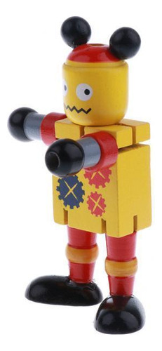 4 Juguete De Robot Marioneta De Regalos De Navidad Amarillo