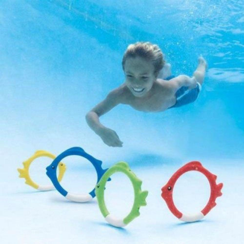 Imagem 2 de 2 de Argolas Para O Fundo Piscina Modelo Peixes Brincadeiras Swin