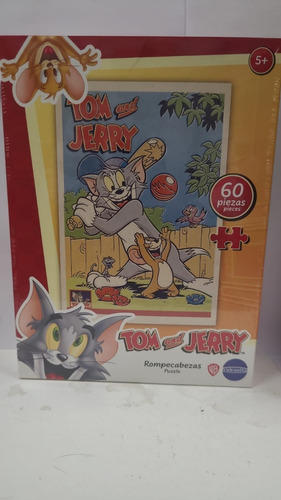 Puzzle Rompecabeza 48x33 Tom Y Jerry Jugando Beisbol 1740