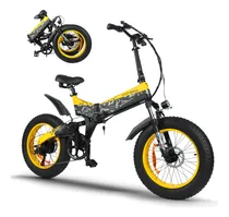 Comprar Honey Whale Bicicleta Electrica S10 Plegable para Adultos Motor 750W-MAX Velocidad Máxima 45KM\u002FH Autonomía 45KM Batería 12AH HONEYWHALE Color Amarillo