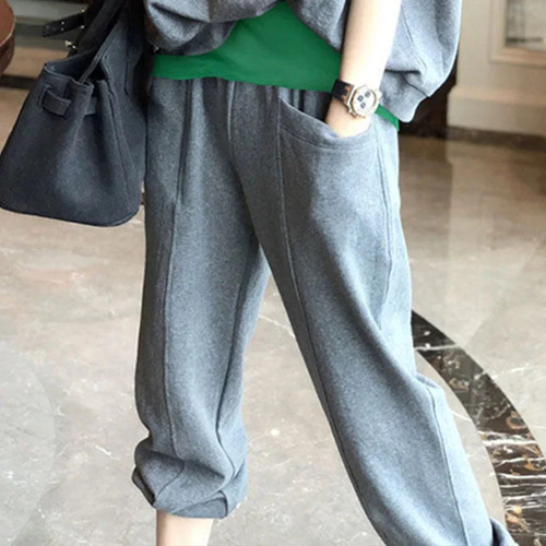 Pantalones Cortos De Traje Gris, Ajuste Cómodo