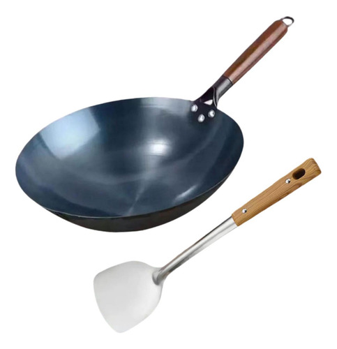 Sartén Wok Wok De Hierro Wok Para Cocinar A Gas Wok 34 Cm