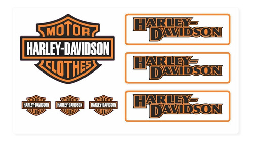 Adesivo Capacete Harley Davidson Clothes Refletivo Kit Ktcp57 Fgc