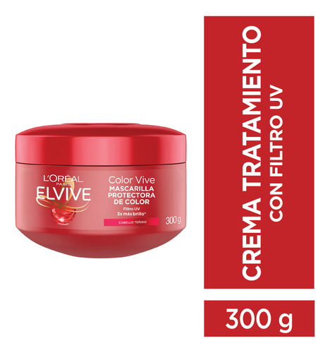 Mascarilla Color Vive Elvive Loreal Paris 300 Gr